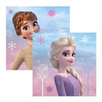 Serviettes Lilas Frozen 16,5 x 16,5 cm - 20 pcs.