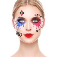 Harley dangerous glitter sticker make-up