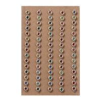 Chaîne adhésive en perles de couleur de 14,2 cm - 5 pièces.