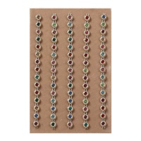 14,2 cm perles colorées autocollantes - 5 pcs.