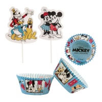 Mickey Mouse et ses amis capsules pour cupcakes et pics - 48 pcs.