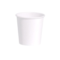 Gobelets en carton blanc biodégradable de 200 ml - 50 pièces.