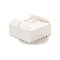 Boîte à gâteaux avec fond rond 28,5 x 28,5 x 10 cm - Decora