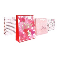 Sac cadeau Love XO 32 x 26 x 12,5 cm - 1 pc.