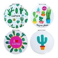 Miroir à motifs de cactus assortis - 1 pc.