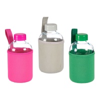 Bouteille de 600 ml, couleurs vives assorties - Vivalto - 1 pc.