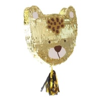 48 x 50 cm Piñata 3D léopard doré