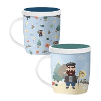 Tasse de 350 ml d'Olentzero avec filtre pour thé - 1 unité