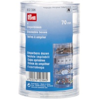 Boîtes empilables rondes de 7 cm - Prym - 4 pcs.