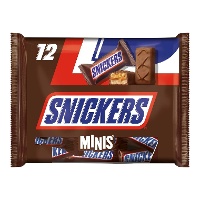 Snickers de chocolat au lait avec des cacahuètes mini - 12 unités
