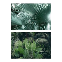 Toile feuilles tropicales 1,20 x 0,80 m - DCasa - 1 pc.