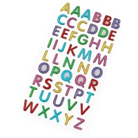 Lettres autocollantes de couleur de 1,5 cm