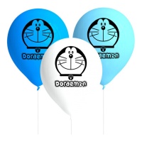 Ballons en latex Doraemon 27 cm - 8 unités