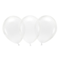 Ballons en latex 30 cm biodégradable transparent - PartyDeco - 100 unités