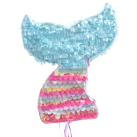 Piñata queue de sirène 3D 45 x 39 x 9,5 cm