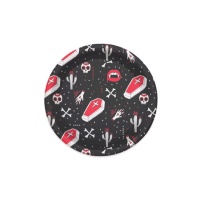 Assiettes de nuit sang de vampire 18 cm - 6 pcs.
