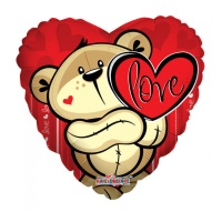Ballon Love Bear Heart 46 cm