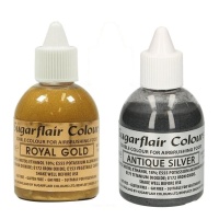 Colorant métallique pour aérographe 60 ml - Sugarflair