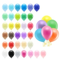 Ballons en latex 30 cm gâteau biodégradable - PartyDeco - 100 unités