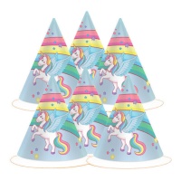 Chapeaux magiques Licorne - 6 pièces