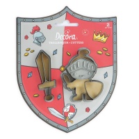 Découpeur de chevaliers médiévaux - Décorer - 2 unités