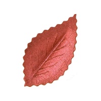 Galettes de feuilles rouges métallisées 4,2 cm - Dekora - 400 unités