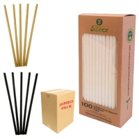 Pailles en papier biodégradable de 19,5 cm - 5000 pcs.