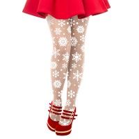Collants à motifs de flocons de neige