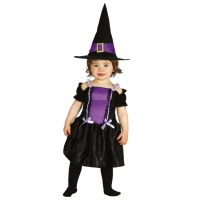 Costume de sorcière lilas pour bébés