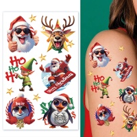 Tatouages temporaires amusants de Noël