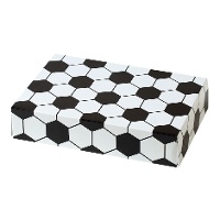 Boîte de 23,5 x 16 x 5 cm à motif de football