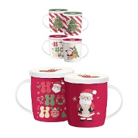 Tasse de 350 ml de Père Noël Hohoho avec filtre pour tisane - 1 unité