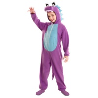 Costume de dragon lilas pour enfants