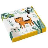 Serviettes de table Safari 16,5 x 16,5 cm - 16 pcs.