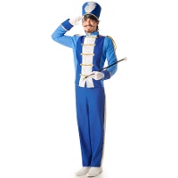 Costume de majorette bleu clair pour homme