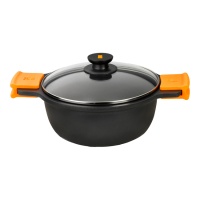 Efficient 36 x 12.7 cm cocotte avec couvercle - Bra