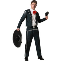 Costume noir de mariachi pour homme