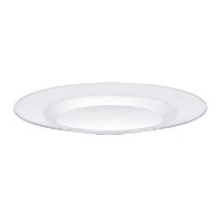 Plat de 27,5 cm transparent rond - 1 unité