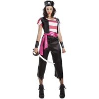 Costume de pirate avec bandana pour femmes