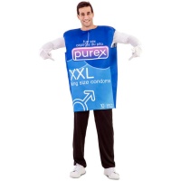 Costume de boîte de préservatifs pour adultes