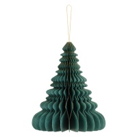 pendentif nid d'arbre de Noël vert, 24 cm - 1 pc.