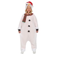 Costume de bonhomme de neige avec capuche pour enfants