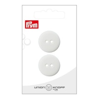 2.3 cm boutons blancs avec deux trous - Prym - 2 pcs.