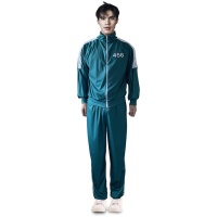 Costume de joueur de calmar vert pour homme