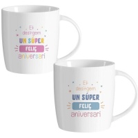 Mug 350 ml Feliç Aniversari - 1 unité