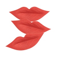 Gaufrettes rouges à lèvres 5 cm - Dekora - 200 pcs.