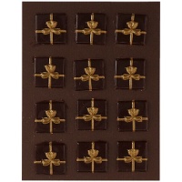 Figurines en chocolat pour cadeaux de Noël - 6 unités