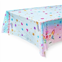 Nappe licorne à fleurs de 2,74 x 1,32 m