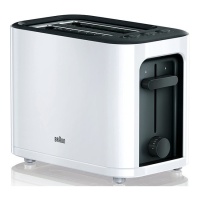 Grille-pain 2 fentes pour le pain tranché - Braun HT3000WH