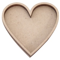 Shaker en bois en forme de coeur 12,5 x 12,5cm - Artis decor